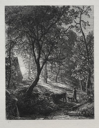 Het herdershuisje, 1850 door Samuel Palmer