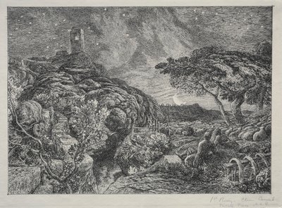 De Eenzame Toren, 1879 door Samuel Palmer