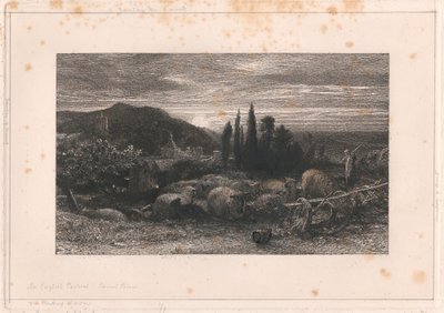 De Rijzende Maan door Samuel Palmer