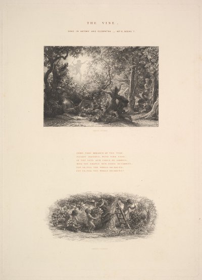 De Wijnstok, of Plompe Bacchus door Samuel Palmer