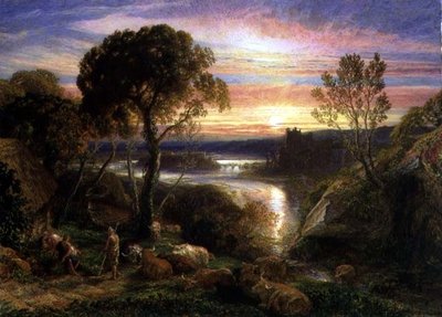 Tityrus hersteld in zijn erfgoed, 1877 door Samuel Palmer