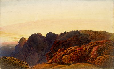 Gele schemering door Samuel Palmer