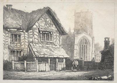 Een Serie Oude Gebouwen en Landelijke Huisjes in het Noorden van Engeland: Helmsley door Samuel Prout