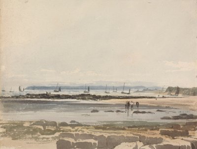 Strandscène door Samuel Prout