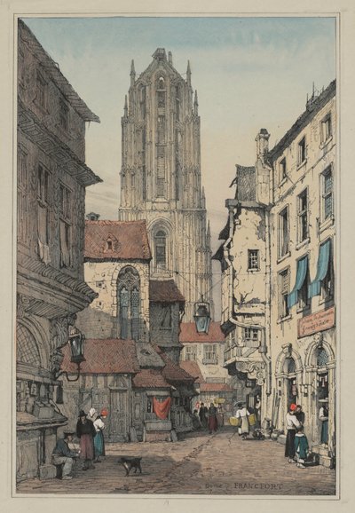 Facsimiles van Schetsen gemaakt in Vlaanderen en Duitsland: Koepel, Frankfurt, ca. 1833 door Samuel Prout