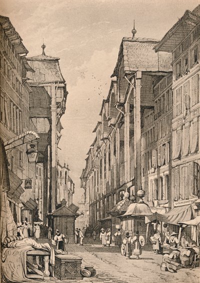 Genève, ca. 1830, 1915 door Samuel Prout