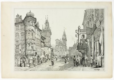 Praag door Samuel Prout