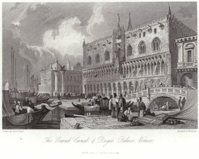 Het Grote Kanaal en het Dogepaleis door Samuel Prout