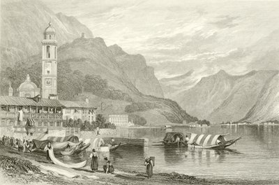 Het Comomeer, Italië door Samuel Prout