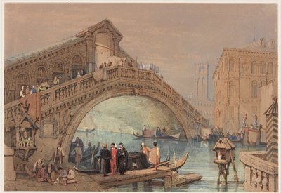 De Rialto, Venetië door Samuel Prout