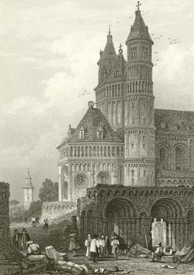 De kathedraal van Worms door Samuel Prout
