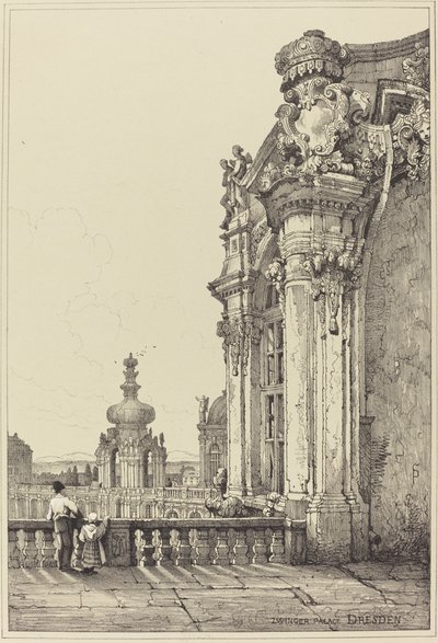 Zwinger Paleis, Dresden door Samuel Prout