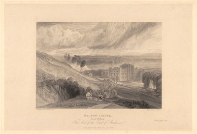 Kasteel Hylton, graafschap Durham door Samuel Rawle