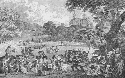 In Greenwich Park op Pinkstermaandag, c1802, 1912 door Samuel Rawle