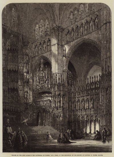 Kapel van het Hoofdaltaar in de Kathedraal van Toledo door Samuel Read