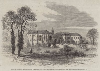 Kasteel Hartlebury, Worcestershire, de zetel van de bisschop van Worcester door Samuel Read