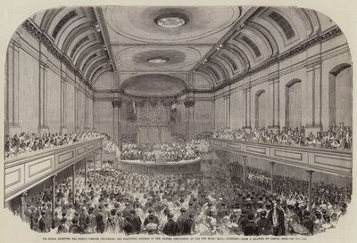 Zijne Koninklijke Hoogheid de Prins-Gemaal houdt de inaugurele rede voor de British Association in de New Music Hall, Aberdeen door Samuel Read