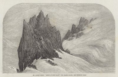 De beklimming van de Mont Blanc door Mr. Albert Smith, de Grands Mulets door Samuel Read