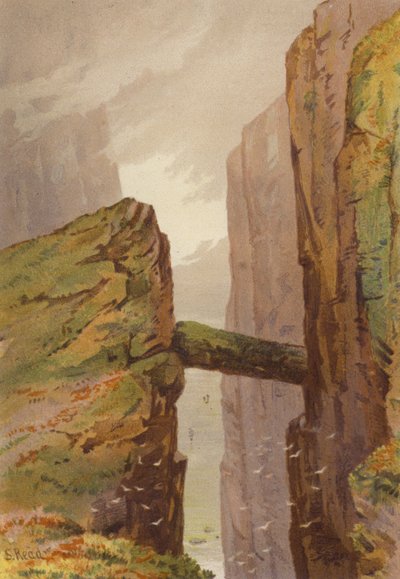 Noord-Ierland, Het Pad van de Grijze Man, Fair Head, County Antrim door Samuel Read