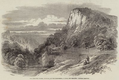 De High Tor Tunnel, Matlock, op de Manchester, Buxton en Midlands Junction Railway door Samuel Read