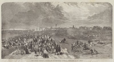 De Marine Review, Promenade op Southsea Common door Samuel Read