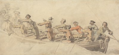 Een scheepsboot door Samuel Scott