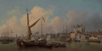 Een Uitzicht op de Toren van Londen, Verondersteld op de Verjaardag van Zijne Majesteit door Samuel Scott