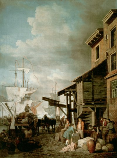 Custom House Quay door Samuel Scott