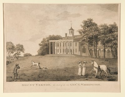 Mount Vernon, de zetel van wijlen Genl. Washington door Samuel Seymour