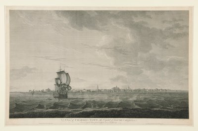 Gezicht op Charles-town, de hoofdstad van South Carolina door Samuel Smith