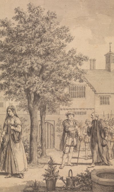 Catherine Parr, Henry VIII en Bisschop Gardner door Samuel Wale
