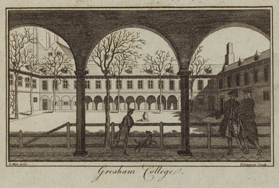 Gresham College in Londen door Samuel Wale