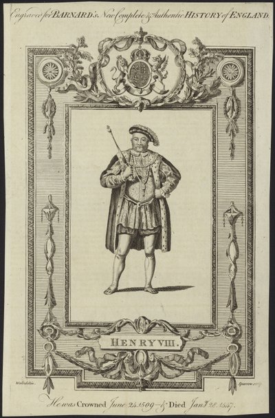 Koning Hendrik VIII van Engeland door Samuel Wale