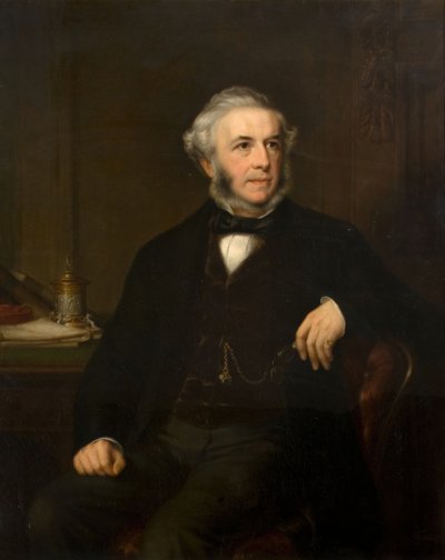 Portret van George Richards Elkington 1800-1865, 1865 door Samuel West