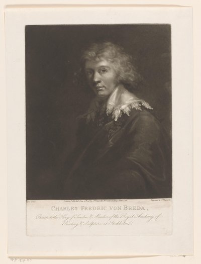 Portret van Carl Frederik von Breda door Samuel William Reynolds (I)