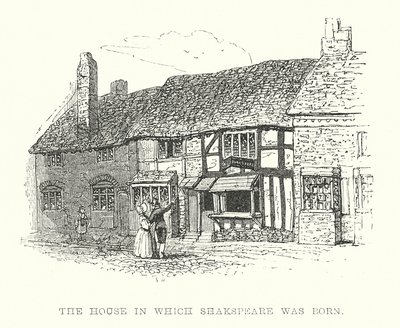 Het huis waarin Shakespeare werd geboren door Samuel Williams