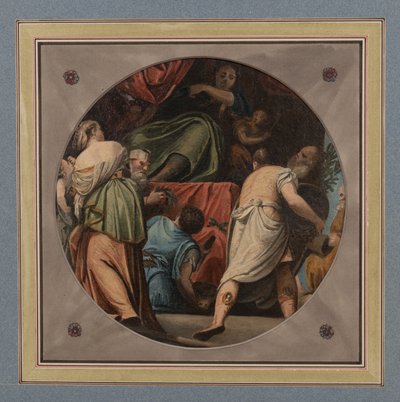 Plafondrondel door Samuel Woodforde
