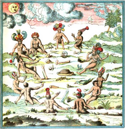 Champlain West-Indië plaat LIX - Verhaal over de Indianen door Samuel de Champlain