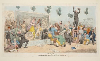 Plaat uit The Satirist, gepubliceerd 1 maart 1808 door Samuel de Wilde