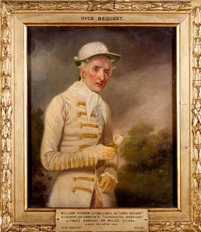 William Farren als Lord Ogleby in 