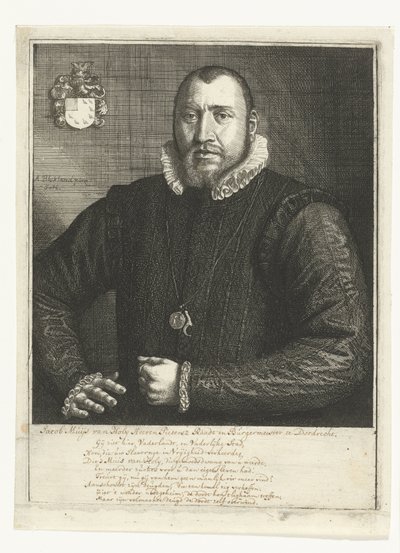 Portret van Jacob Muys van Holy door Samuel van Hoogstraten
