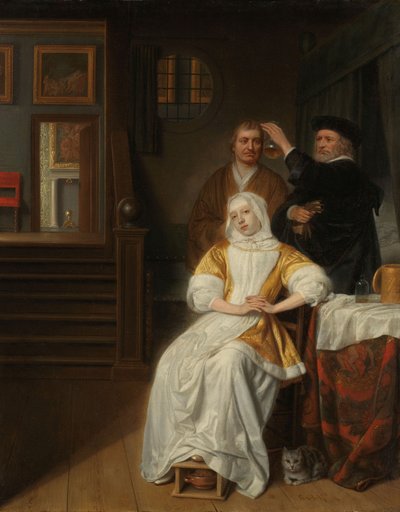 De anemische dame door Samuel van Hoogstraten