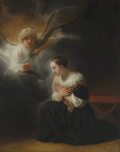 De Aankondiging van de Dood van de Maagd, ca. 1670 door Samuel van Hoogstraten