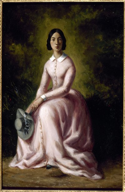 Portret van de zangeres en componiste Pauline Viardot 1821-1910 door Sand