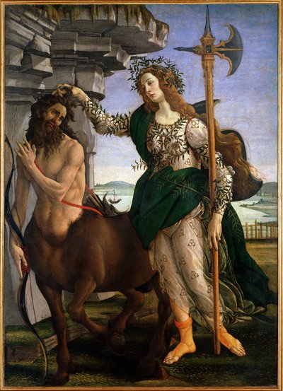 Pallas en de Centaur door Sandro Botticelli
