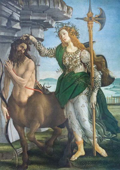 Pallas en de centaur door Sandro Botticelli