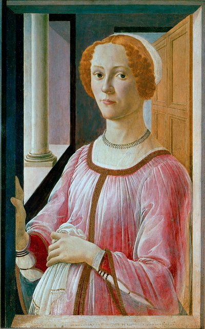 Portret van Smeralda Bandinelli Tempera op hout door Alessandro di Mariano dei Filipepi, genaamd Sandro Botticelli (1445-1510) ca. 1471 door Sandro Botticelli