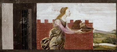 Salome met het hoofd van Johannes de Doper (detail) door Sandro Botticelli