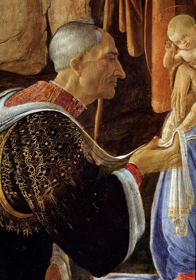 De aanbidding der wijzen (detail van Cosimo de