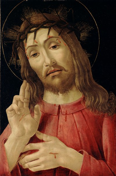 De Verrezen Christus, ca. 1480 door Sandro Botticelli